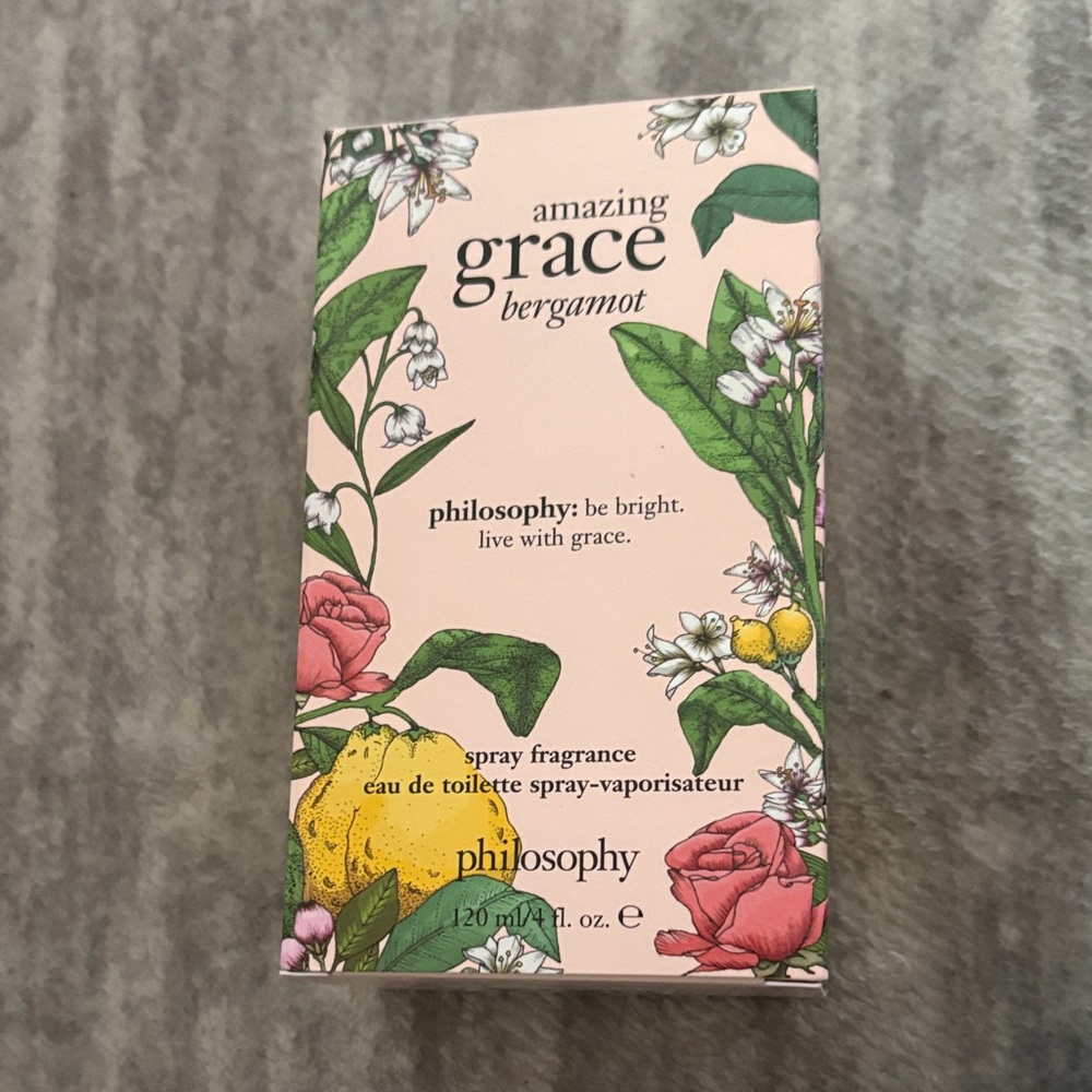 Philosophy Amazing Grace Bergamot Pink Floral Box